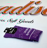 Image 1 of The Office Purple Sock