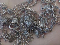 Image 3 of EDWARDIAN 18CT WHITE GOLD DIAMOND LONGUARD CHAIN 1.84CT 40 INCHES