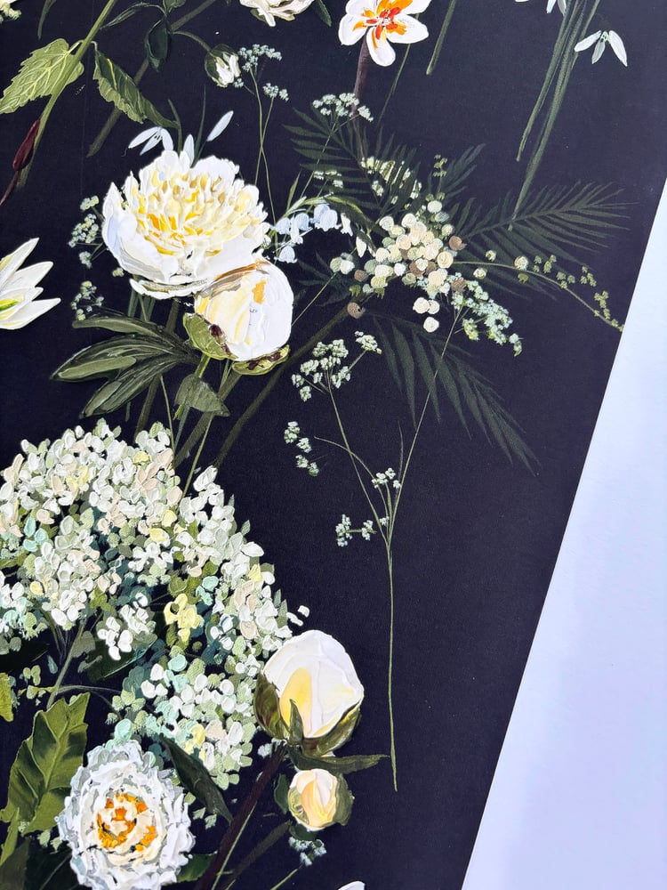 Image of SEASONS IN CREAM AND GREEN - GICLÉE PRINT