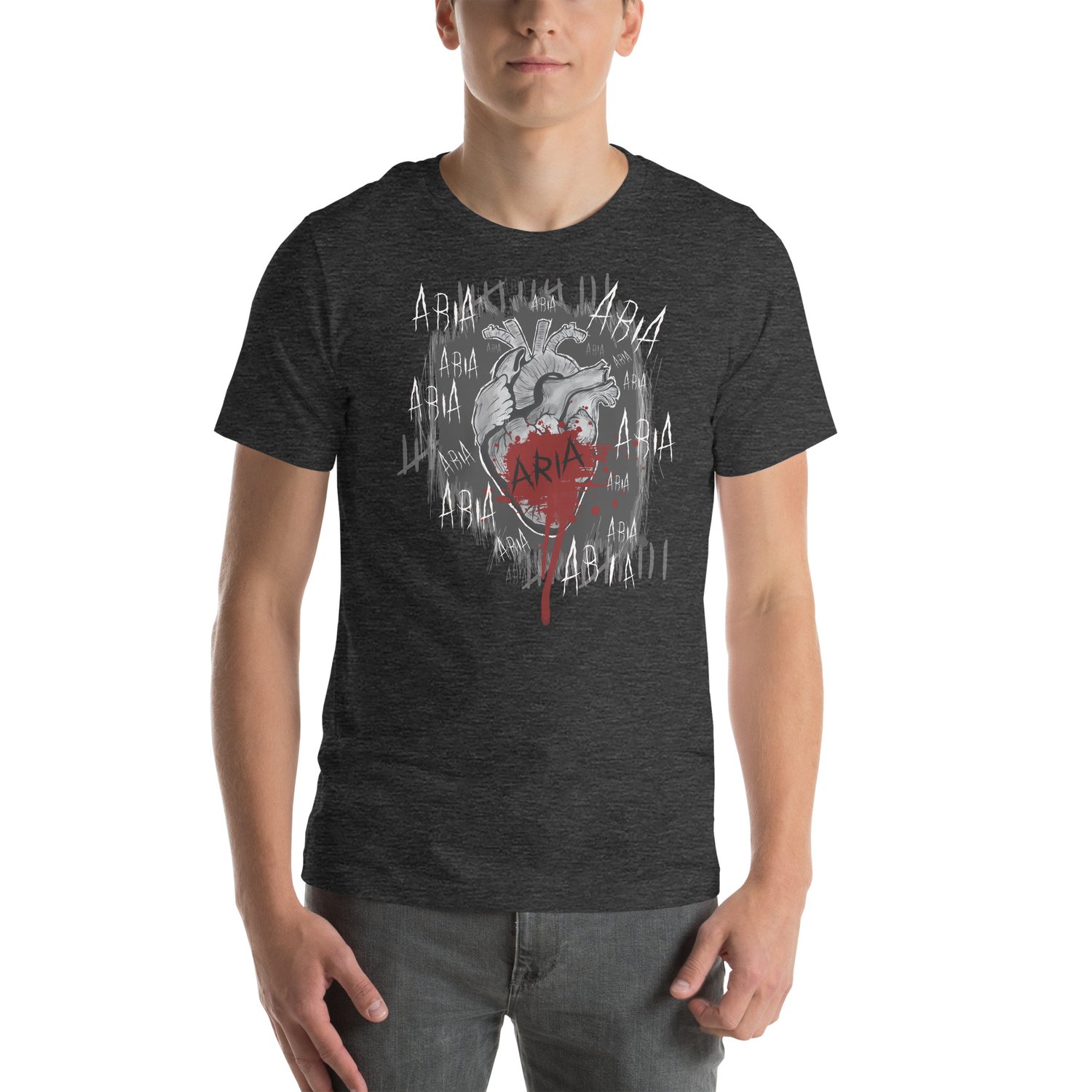 Image of Officially licensed Leigh Rivers Psychotic obsession Aria heart Unisex t-shirt