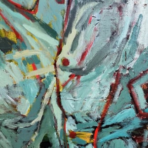 Image of 'I Get Lost Inside Your Eyes' portrait painting by Poppy Ellis 2022