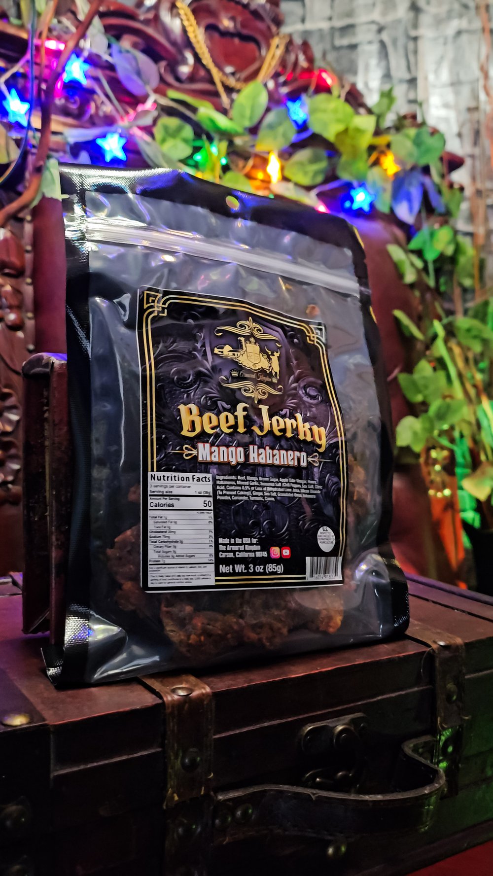 👑The Armored Kingdom Mango Habanero Beef Jerky 🥭🌶🍖