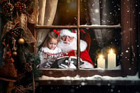 Image 1 of  Christmas in July Santa Fine Art (Limited spots available)