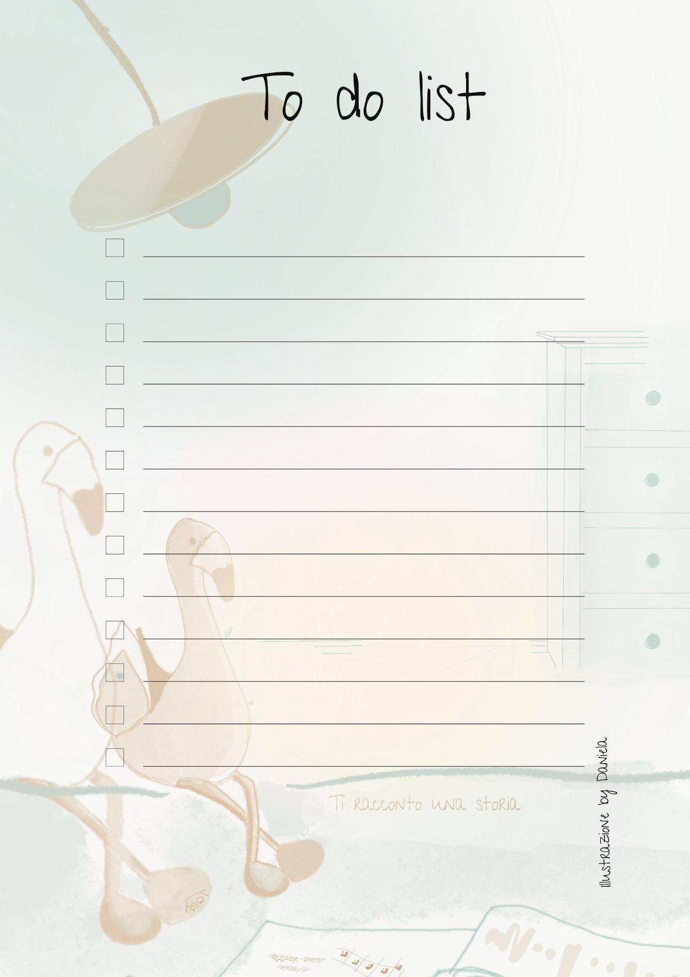 Image of Disegni-ni digitali- serie TO DO LIST 