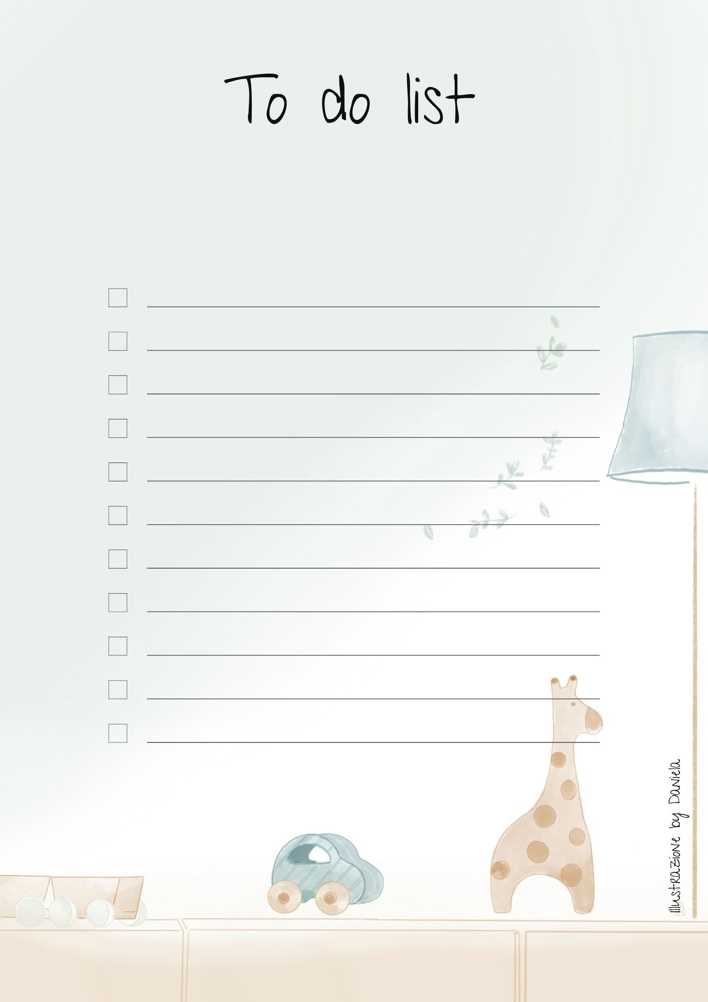 Image of Disegni-ni digitali- serie TO DO LIST 