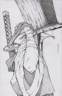 11X17 ORIGINAL PENCIL ART KOMUSŌ SIGNED