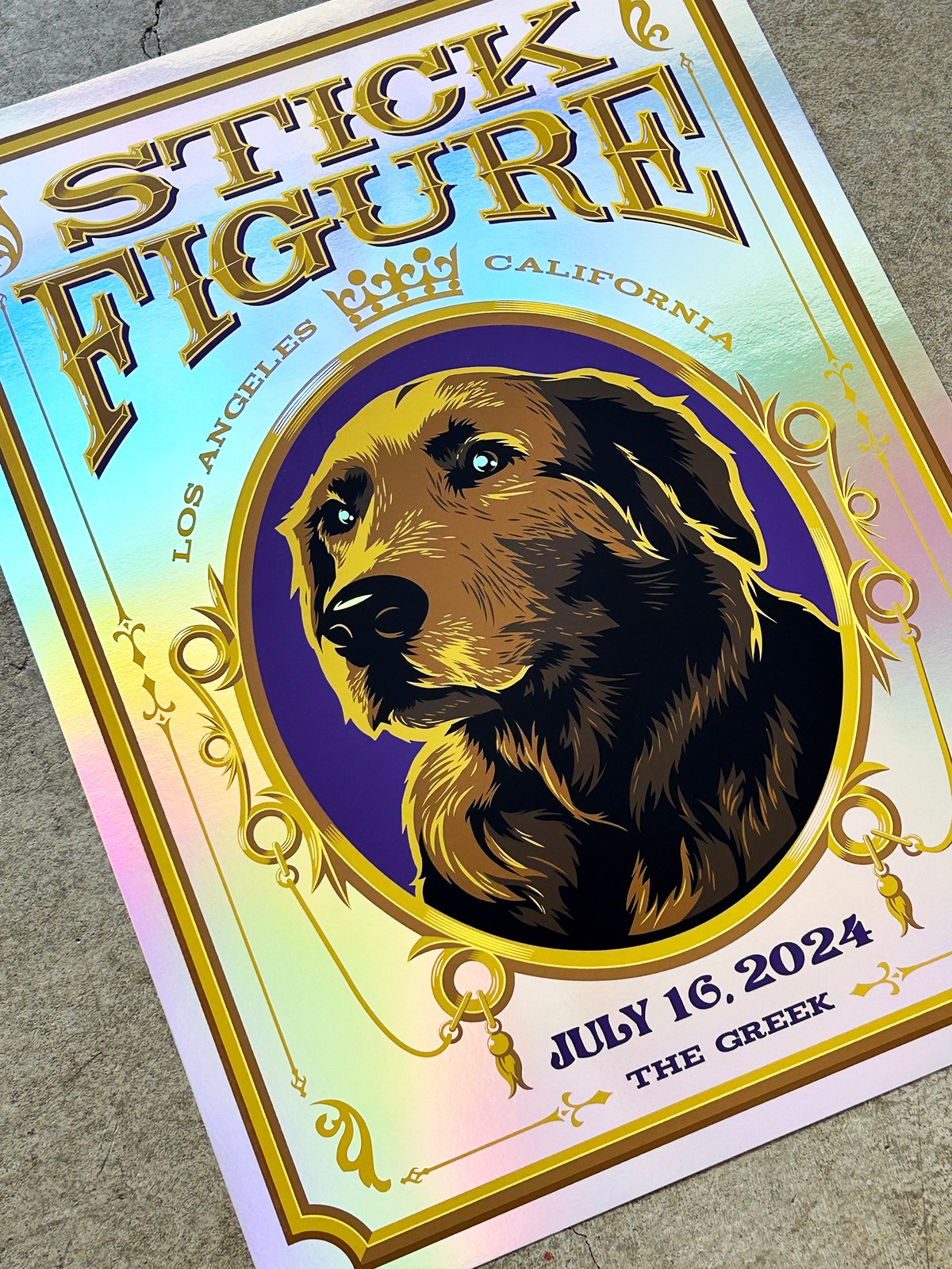 F4D Studios — Stick Figure Los Angeles Foil Posters