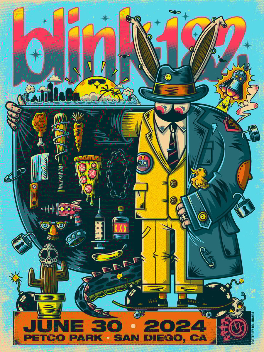 BLINK 182 San Diego CA 2024 (Regular & Foil) | Doctor Juanpa