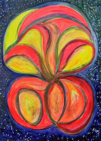 A Jellyfish. Abstract Impressionism. Original painting. Acrylic on Canvas. Print is available.