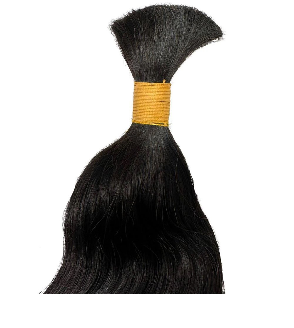 Image of Raw Indian Wave Bulk Human Braiding Hair