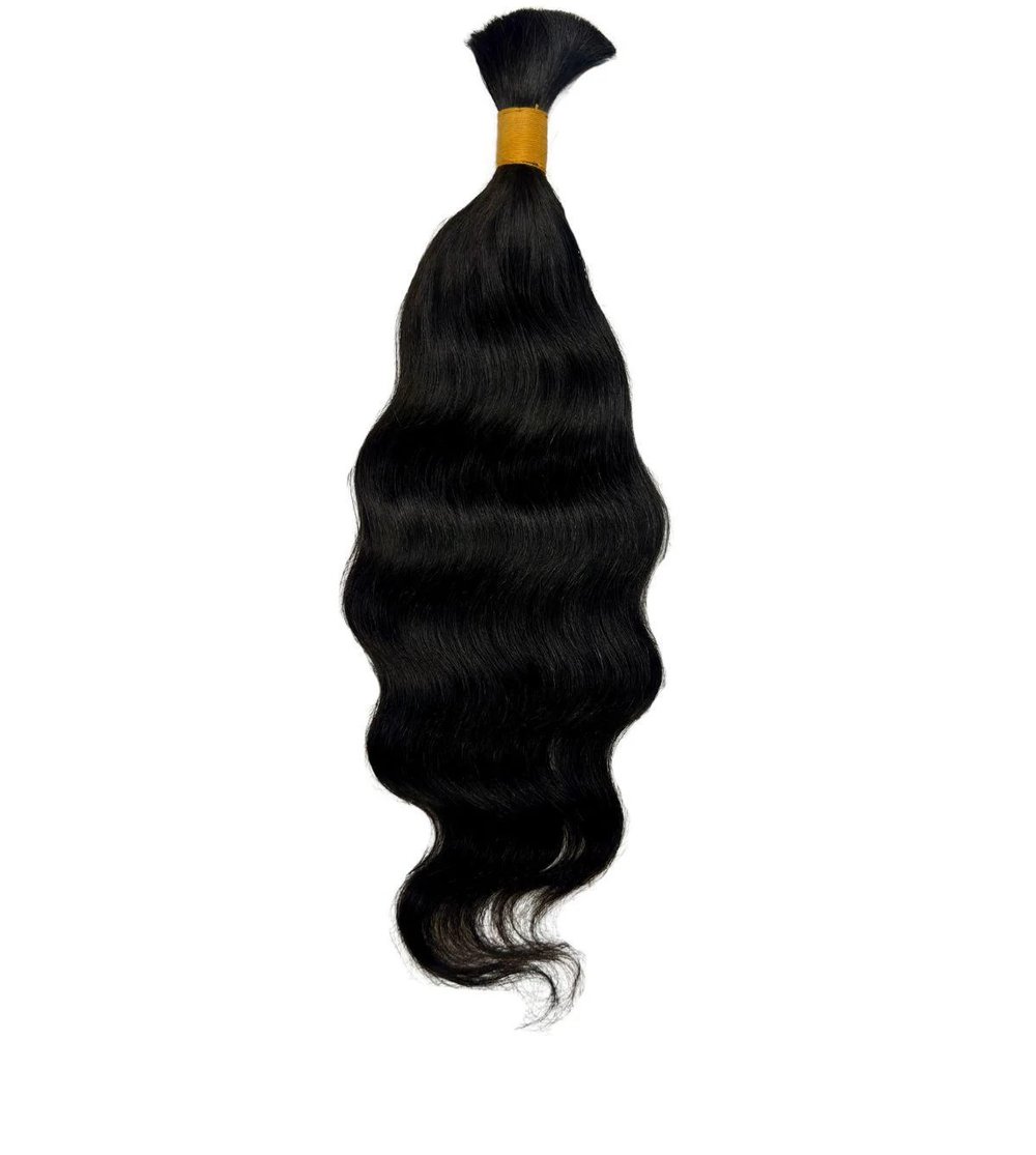 Image of Raw Indian Wave Bulk Human Braiding Hair