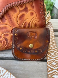 Image 4 of Vintage Tooled Leather Bag