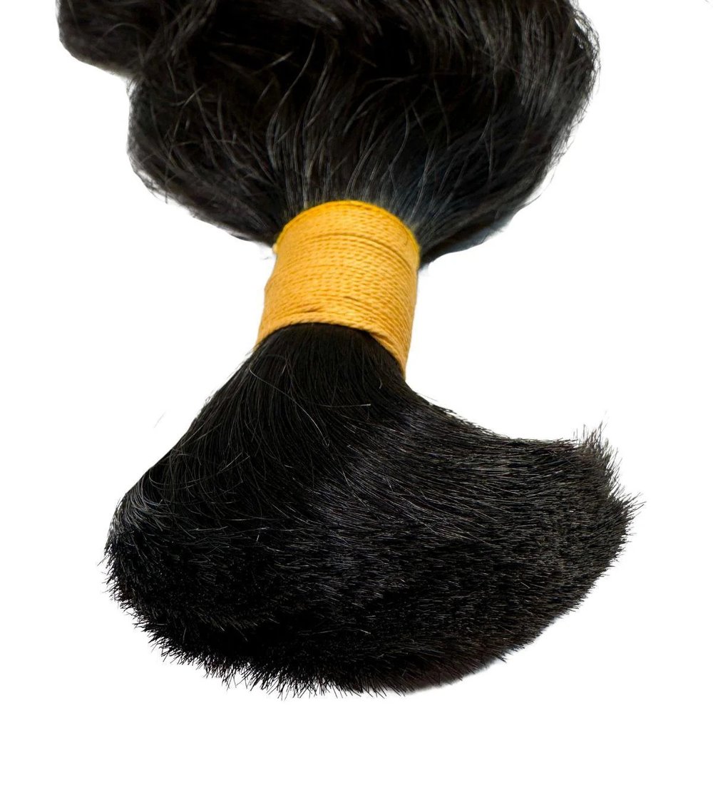 Image of Raw Indian Curly Bulk Human Braiding Hair