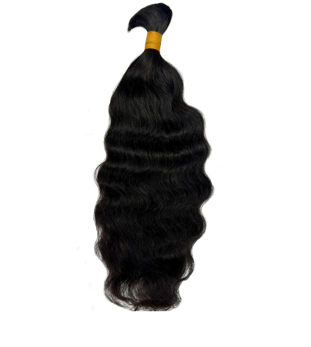 Image of Raw Indian Curly Bulk Human Braiding Hair