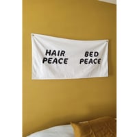 Hair Peace Bed Peace Banner