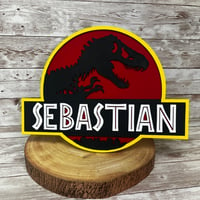 Image 3 of Jurassic Park Themed Personalised Sign