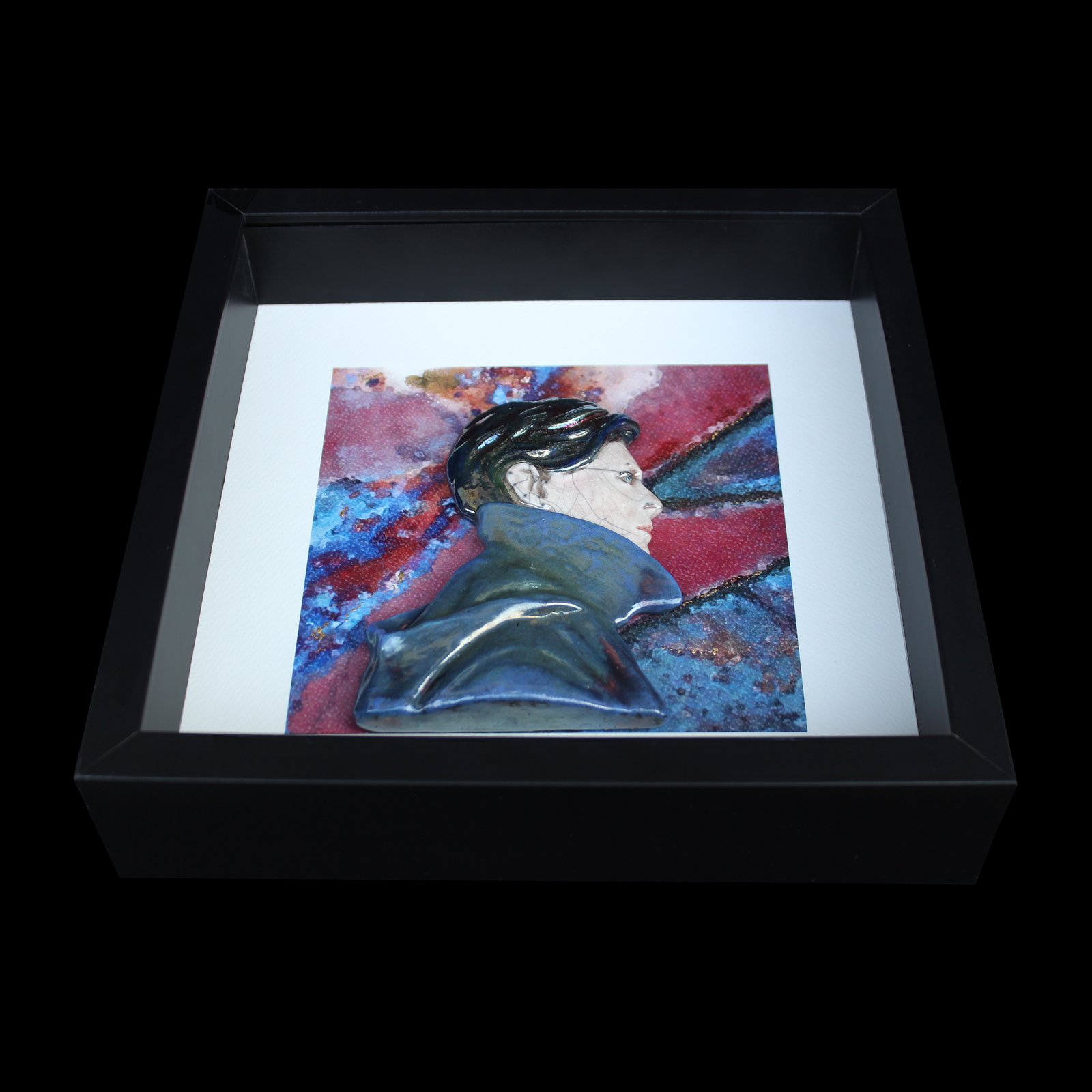 David Bowie 'Low' Raku Version - Framed Sculpture | BowieGallery