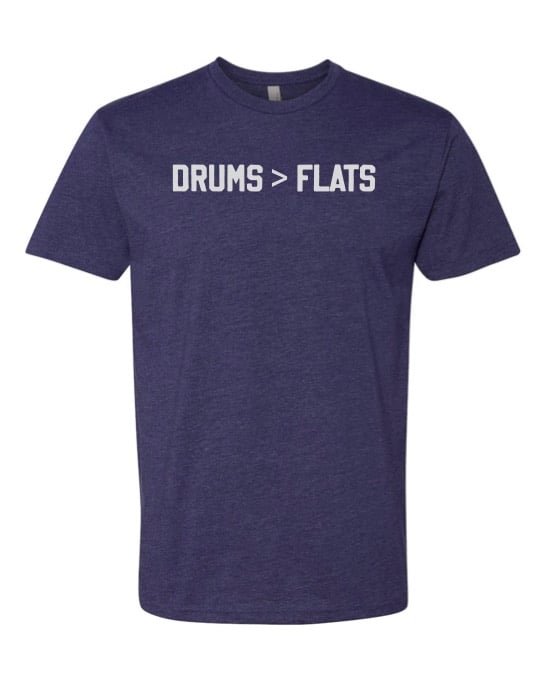 Image of Drums > Flats T-Shirt