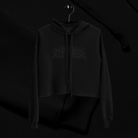 Image 1 of CRINGE All Black Crop Hoodie - PREORDER