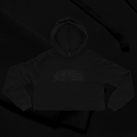 Image 2 of CRINGE All Black Crop Hoodie - PREORDER
