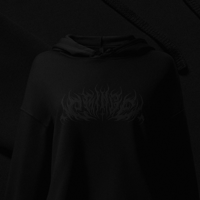 Image 4 of CRINGE All Black Crop Hoodie - PREORDER