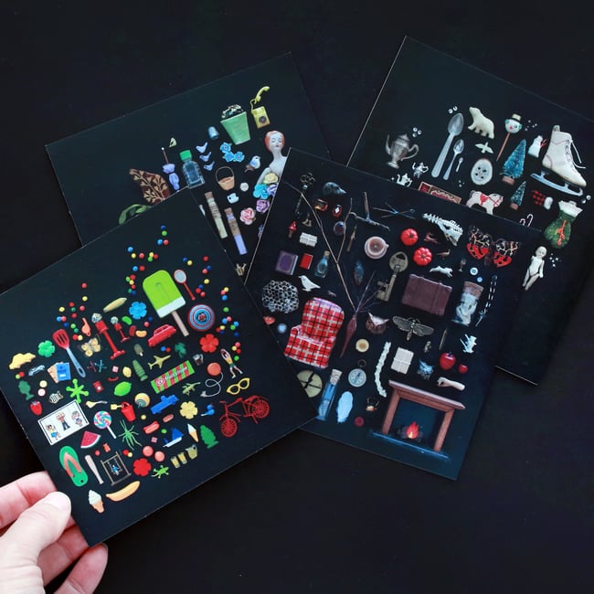 Four Seasons - Postcards, Stickers, Prints