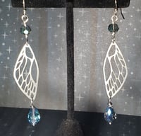 Image 2 of Crystal Wing Earrings