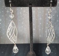 Image 3 of Crystal Wing Earrings