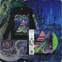 Image 1 of Lurid Orb "Folded Visions" LP/Long-sleeve Bundle PRE-ORDER