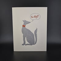 Image 1 of Arf! She Said / greeting card - Metallic Edition