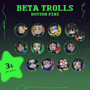 [NEW] 🔮 BETA TROLLS BUTTON PINS 🔮