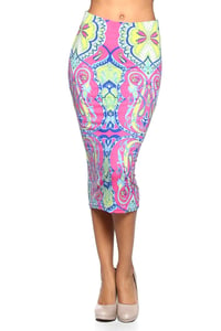 Image 3 of Multicolor Pencil Skirt