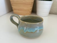 Image 2 of 6oz Ceramic Stoneware Blue-Green Mug