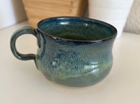 Image 2 of Blue Green Ceramic Stoneware 18oz Mug