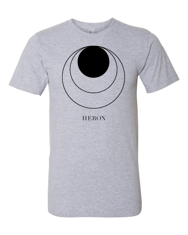 Image of HERON - Men’s T-shirt (Gray) - Sun Release Circles