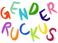 Gender Ruckus (colorful) sticker