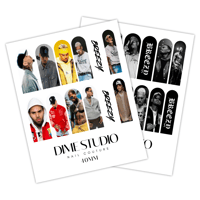 Image 3 of CHRIS BROWN BREEZY CONCERT NAIL DECALS 