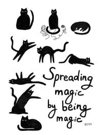 Image 1 of Cat Magic: stickers, cards, and prints