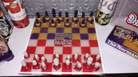 Image 2 of Custom Designed Dominoes and Chess Combination Set.