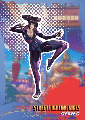 Image of Juri Han - Street Fighting Girls series stickers // Fer Yoshimiya