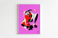 Jester I (pink variation) High-Quality Giclée Print 