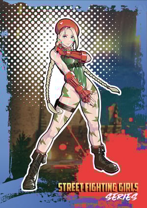 Image of Cammy - Street Fighting Girls series stickers // Fer Yoshimiya