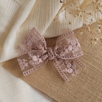 Ribbon Dusty Pink Bow // Violet Collection