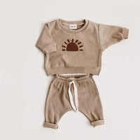 Image 1 of Unisex Beige 2PC Set 