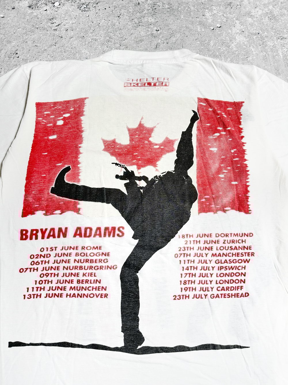 Bryan Adams 1991 ‘Waking Up The Neighbours’ White T-Shirt