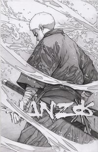 THE BLIND SWORDSMAN ORIGINAL PENCIL ART SIGNED