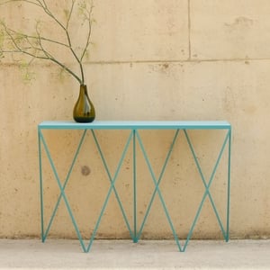 Image of Ex display Turquoise Giraffe Console Table