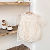 Image 5 of Cream Lace Matching Sibling Dress/Romper 