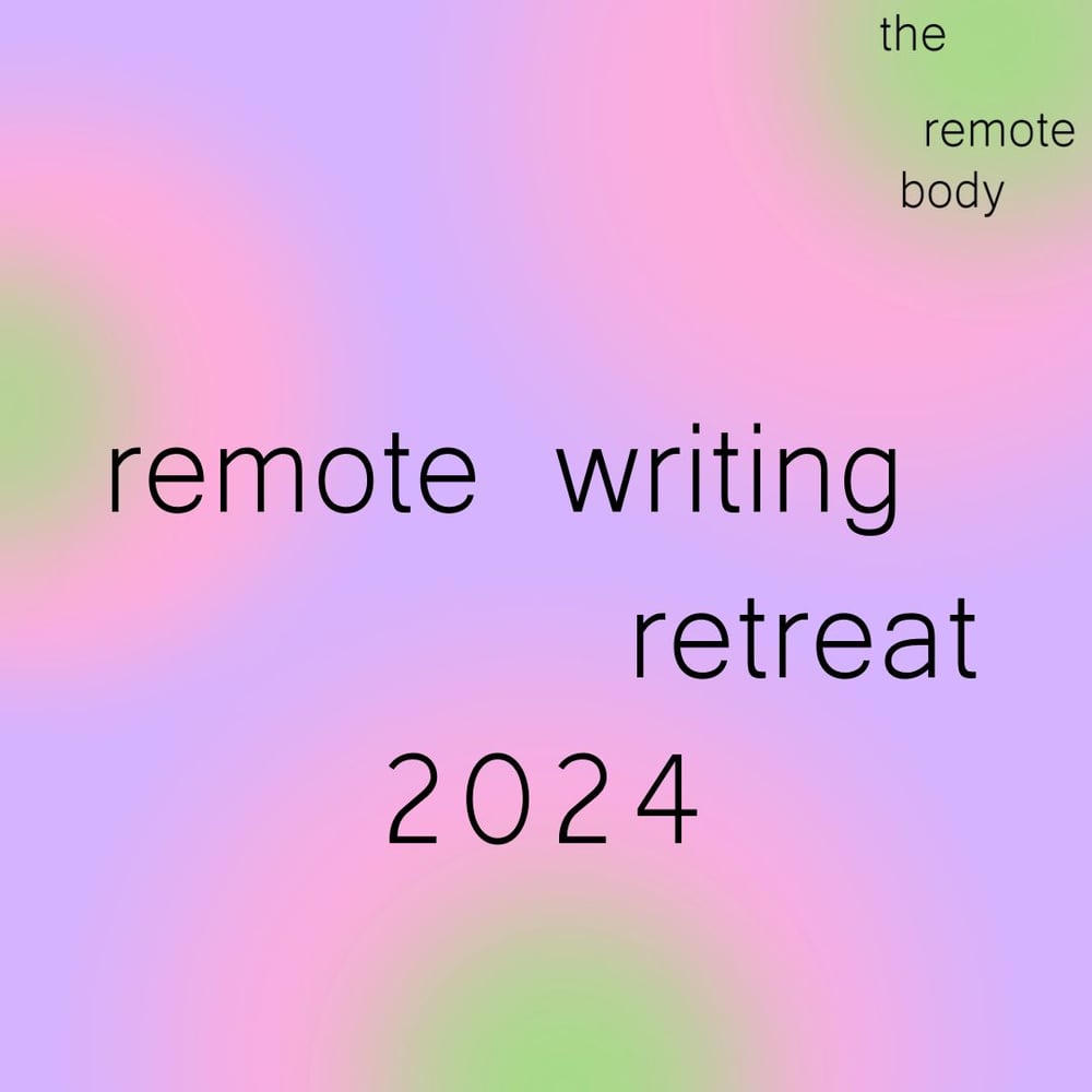 Image of remote writing retreat 2024