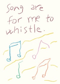 Image 1 of Song are for me to whistle